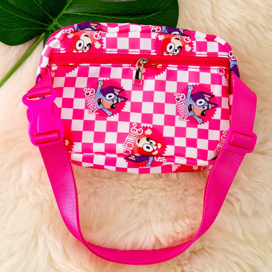 PINK BLUE CARTOON FANNY PACK